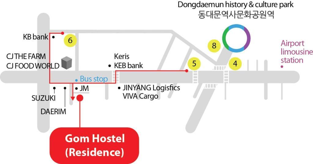 Gom Hostel Dongdaemun Seoul Bagian luar foto